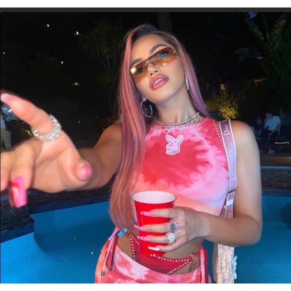 Christian Dior Diorlywood rimless sunglasses y2k Kylie Jenner